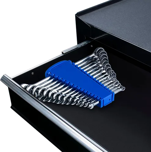 Miniatura 8 de Max Torque - Juego de llaves combinadas prémium de 15 piezas, tamaños completos SAE en pulgadas de 1/4 a 1 pulgada con organizador de estantes