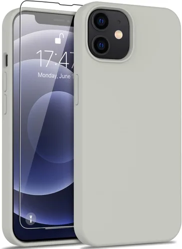 Miniatura 49 de bemal Funda para iPhone 14 Pro con protector de pantalla, silicona líquida de ajuste delgado, forro de microfibra suave, diseñada para mujeres
