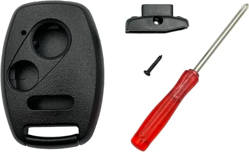 Miniatura 4 de Carcasa de repuesto para llavero Honda Accord Crosstour Civic Odyssey Fit CR-V CR-Z, funda para llavero con destornillador (negro)