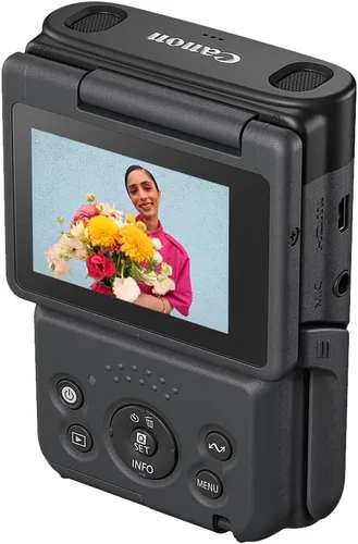Miniatura 9 de Canon PowerShot V10 Cámara compacta para vlogging, sensor CMOS de 1 pulgada, transmisión de video 4K, lente de zoom de ángulo ancho integrado, LCD