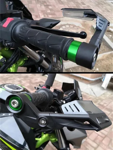Miniatura 3 de Para Kawasaki Z900 Z900RS Z1000 /SX Z750 Z400 ER6N ER6F Guardamanos Protector de mano Protector de parabrisas Protector de motocicleta