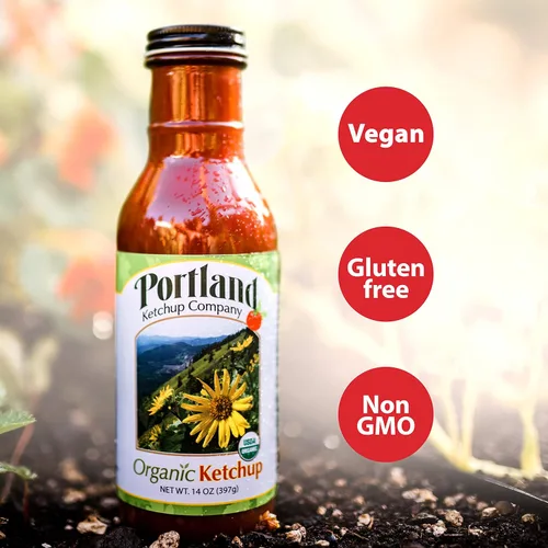 Miniatura 5 de Portland - Caja de regalo orgánica de ketchup de Portlandia Foods (14 onzas líquidas, paquete de 3) naturalmente sin gluten, vegana, sin OMG