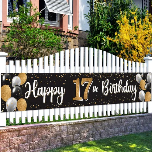 Miniatura 16 de Decoración de feliz cumpleaños número 100, globo negro y dorado número 100, cartel grande de telón de fondo de cumpleaños, decoración de fiesta