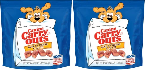Miniatura 23 de Canine Carry Outs Golosinas para perros, sabor a carne, 22.5 onzas (paquete de 4)