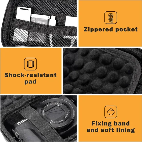 Miniatura 6 de Funda para Cámara Digital de ProCase con Carcasa Rígida para Canon G7X Mark III Mark II, Sony Cybershot, PowerShot SX740, Ricoh GR III, Kodak