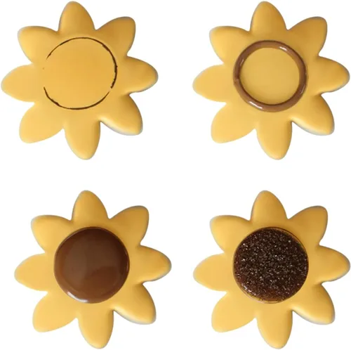 Miniatura 9 de Juego de cortadores de galletas de girasol, tamaño 3.8 pulgadas, 3.1 pulgadas, 2.6 pulgadas, 3 piezas, cortadores de galletas para decoración