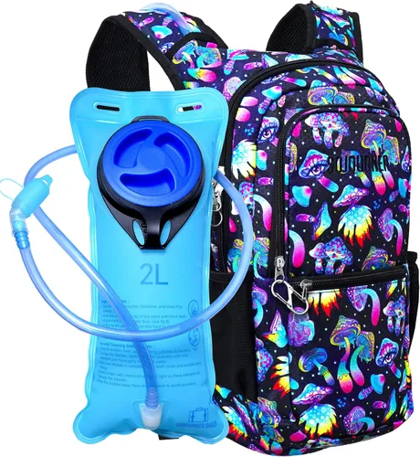 Miniatura 14 de SoJourner Bags, Rave Hydration Pack - Bolsa de agua de 2L incluida, para festivales, raves, senderismo, ciclismo, fiestas, escalada, carrera y más