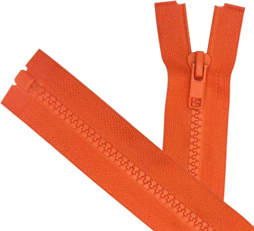 Miniatura 13 de ANPURZII 2 cremalleras separadoras #5 de 36 pulgadas para coser abrigos, cremalleras de plástico moldeado negro a granel (negro 36" 2 unidades)