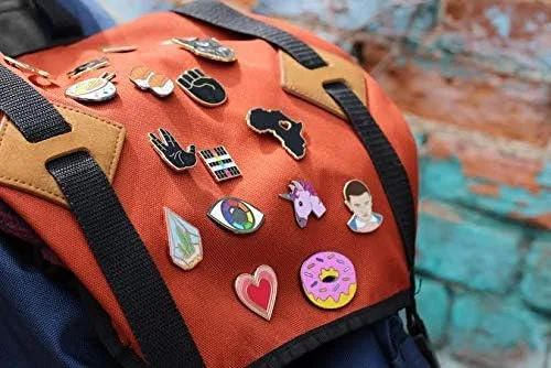 Miniatura 7 de Real Sic Hail Satan Horns Pin Pin esmaltado con símbolo de mano de metal pesado, oculto, símbolo de mano para mochilas, sombreros, bolsos