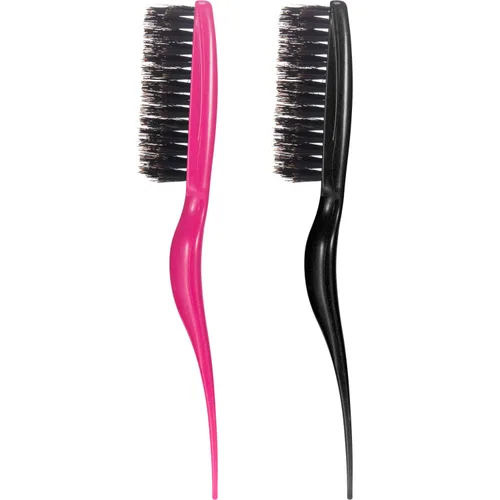 Frienda 2 piezas de cepillo de pelo de broma de cerdas de jabalí para mujer, cerdas de nailon de jabalí de salón de belleza, estilo de belleza,