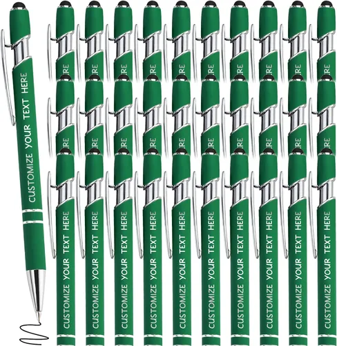 Miniatura 51 de Bolígrafos personalizados con lápiz óptico y grabado gratis, bolígrafos personalizados para negocios, graduación, aniversarios (hasta 500 unidades)