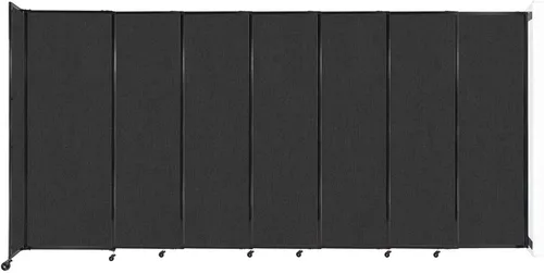 Miniatura 73 de Divisor de habitación de pared recta deslizante montado en la pared Anchos ajustables Ruedas de bloqueo Separador de habitación Paneles