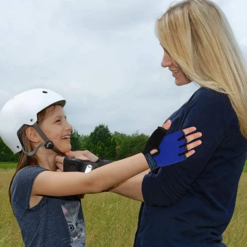 Miniatura 7 de FREEHAWK Guantes de ciclismo para niños, antideslizantes, ultrafinos, medio dedo, ciclismo, transpirables, guantes de patinaje sobre ruedas
