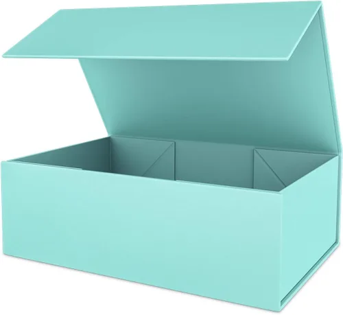 Miniatura 13 de Caja de regalo rosa de 10" x 6" x 3" con tapa de cierre magnético, caja de regalo para regalos, cajas de regalo de dama de honor, caja bonita, caja