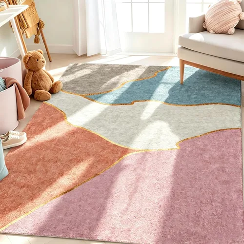 Miniatura 22 de USTIDE Butterflys Alfombra para Niños 5X7/55"x78" Alfombra de Área Lavable a Máquina para Dormitorio de Niñas Alfombra Suave para Sala de Estar Sala
