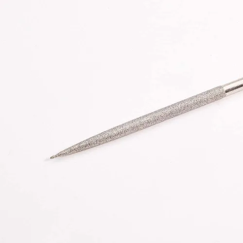 Miniatura 2 de Utoolmart Lima de aguja de diamante, juego de 5 limas de aguja de diamante, herramientas redondas de 0.197 in x 7.087 in, limas de punta pequeña