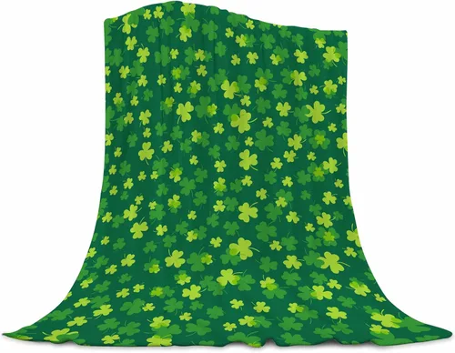 Miniatura 10 de Manta de conejo de Pascua súper suave de franela con elemento de Pascua, linda cola de conejo, huevos coloridos, árbol verde azulado, manta cálida