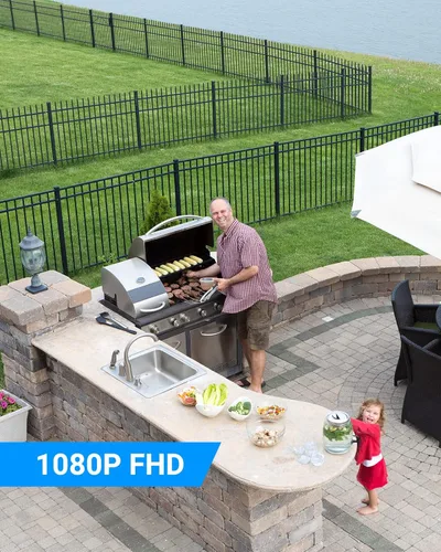 Miniatura 5 de ANNKE DVR de vigilancia con cable H.265+ 8CH de 5MP Lite y 4X 1080p AHD Cámara CCTV PT para exteriores con giro de 350° e inclinación de 90°