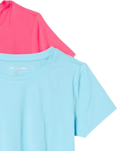 Miniatura 6 de Tienda Essentials Camiseta Tech Stretch de manga corta con cuello redondo para mujer (disponible en tallas grandes), varios paquetes
