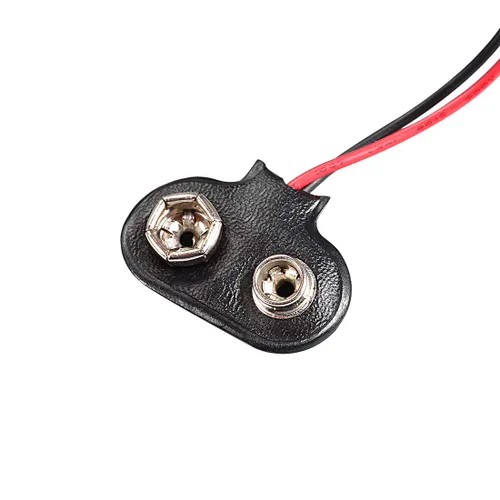 Miniatura 3 de uxcell A11030700ux0045 2 piezas 0.083x0.217 in macho DC conector de alimentación a botón de batería de 9 V Cable conector (paquete de 2)