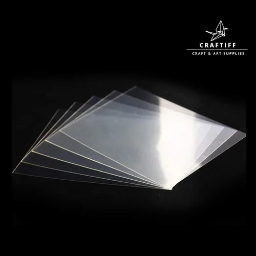 Miniatura 8 de 30 hojas de plantilla de Mylar extra gruesas de 6 mil en blanco de acetato transparente, 12 x 12 pulgadas por Craftiff