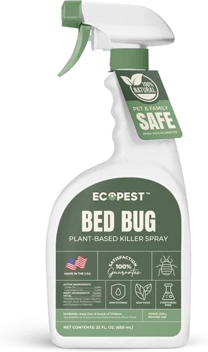 Aerosol para chinches de cama – Natural, a base de plantas, eliminador de chinches de cama, huevos y ninfas | Tratamiento doméstico seguro para