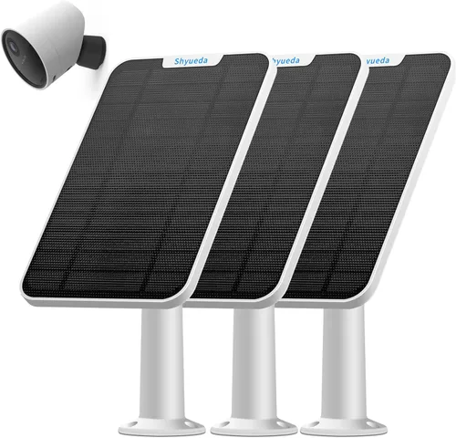 Miniatura 8 de Carga de panel solar de 4 W compatible solo con cámara de seguridad SimpliSafe para exteriores, con cable de carga impermeable de 13.1 pies, IP65