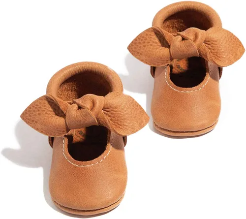 Freshly Picked - Primer par de zapatos de suela suave - Mocasines con lazo anudado - Zapatos para bebéniño - Varios colores en varios tamaños, Zion,