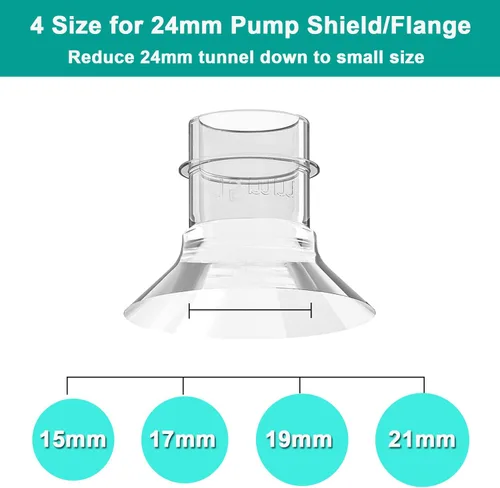 Miniatura 3 de 2 piezas de inserción de brida de 0.827 in, compatible con S9/S12/S9Pro/S12Pro piezas de extractor de leche portátil, reemplazo, escudo