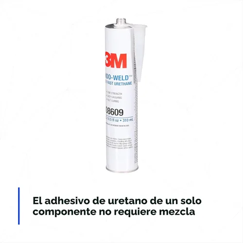 Miniatura 4 de 3M 08609 - Adhesivo de uretano para parabrisas Window-Weld súper rápido, sellador de vidrio automotriz de alta resistencia y curado rápido de una