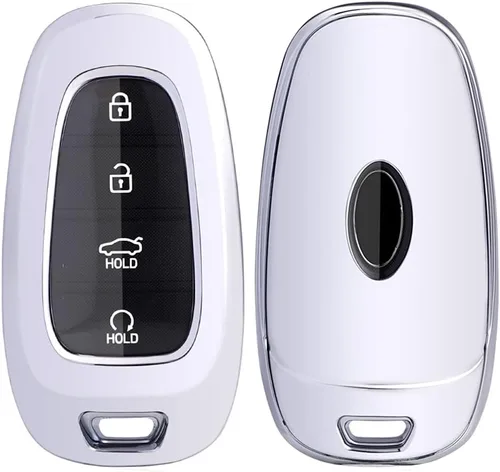 Miniatura 6 de Horande Funda para llavero de TPU para Hyundai Sonata Santa fe 2022 Tucson sin llave (azul)