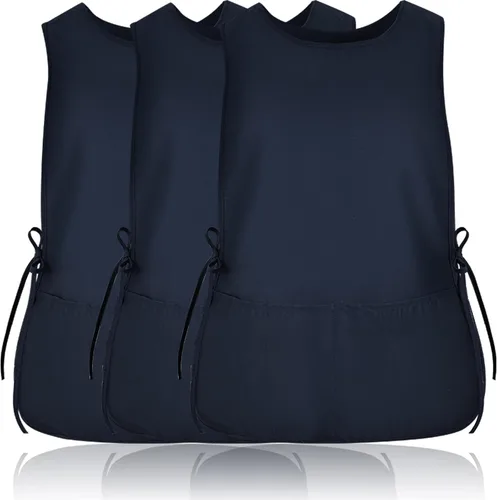 TFTAFAN Delantal Cobbler Unisex Impermeable Delantal con 2 Bolsillos Profundos Art Smock para Pintar Limpieza Artiest Delantal Trabajo Cocina Azul
