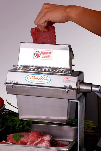 Miniatura 3 de Hakka - Ablandador de carne comercial, máquina ablandadora manual de carne, acero inoxidable, 7 pulgadas de ancho, 37 cuchillas, herramienta