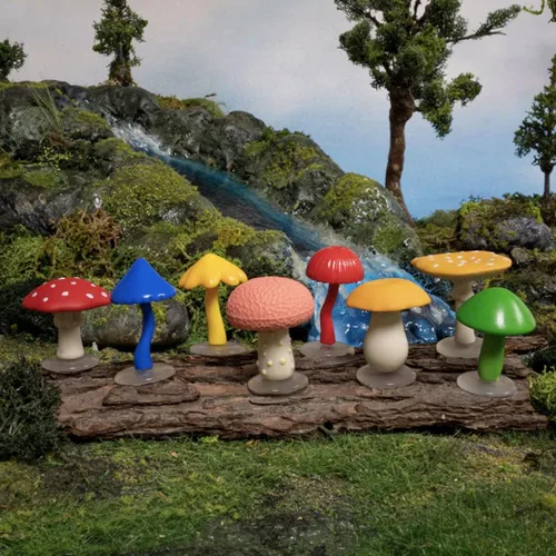 Miniatura 4 de Mcphee - Juego de ocho mini hongos mágicos de vinilo suave