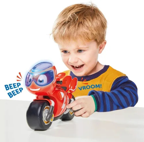 Miniatura 2 de Ricky Zoom Motocicleta de juguete con luz y sonidos, rojo para niños, niña