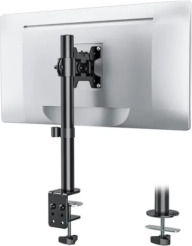 Miniatura 9 de WALI Soporte para monitor cuádruple para pantallas de 13 a 27 pulgadas, soporte de 4 monitores totalmente ajustable con kit de base giratoria