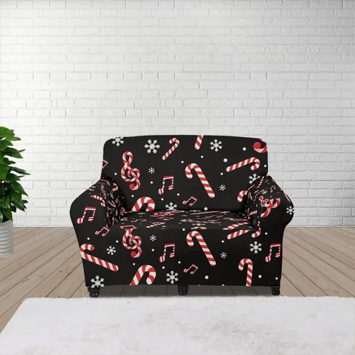 Miniatura 112 de Horeset Fundas elásticas para sofá con diseño de flores otoñales, lavables para sofá de 2 cojines, funda protectora para mascotas y perros