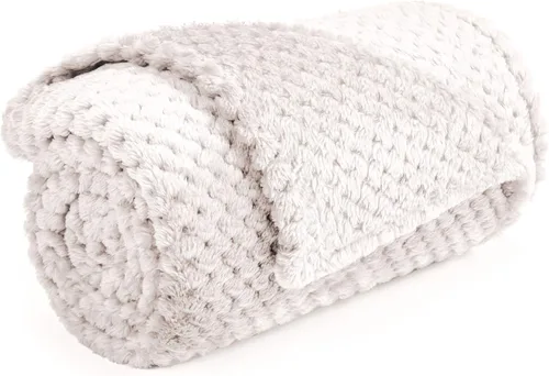 Manta de alta calidad Msicyness para perro, manta polar acolchada, suave y cálida para mascotas, perros y gatos. Beige