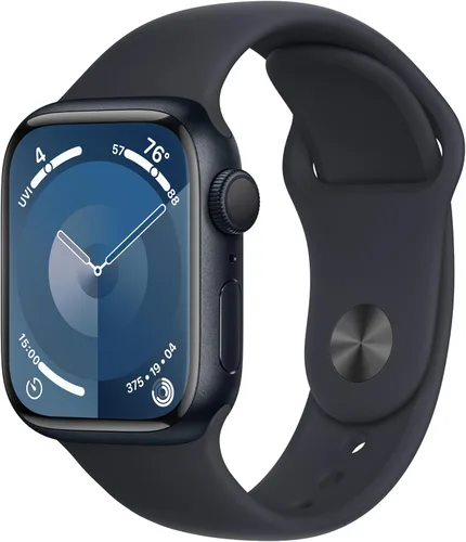 Miniatura 11 de Apple Watch Series 9 [GPS 41mm] SmartWatch con caja de aluminio rosa con correa deportiva rosa claro S/M. Rastreador de fitness, aplicaciones