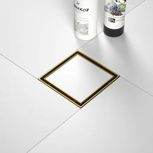 Miniatura 32 de Drenaje de ducha lineal de 12 pulgadas, drenaje de piso cepillado con rejilla de inserción de azulejos y colador de cabello, baño de acero