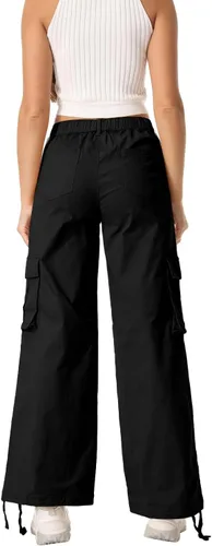 Miniatura 8 de Pantalones cargo para mujer, de secado rápido, informales, militares, militares, camuflaje, combate, trabajo, pantalones casuales con bolsillos