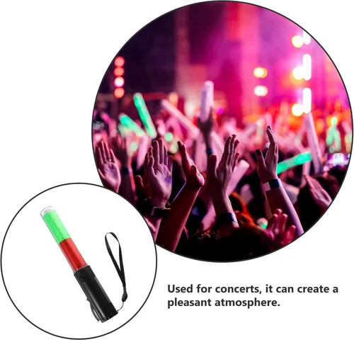 Miniatura 7 de iplusmile Tráfico de 10.23 pulgadas reutilizable resplandor con luces LED rojas y verdes y gancho para colgar para el control de estacionamiento