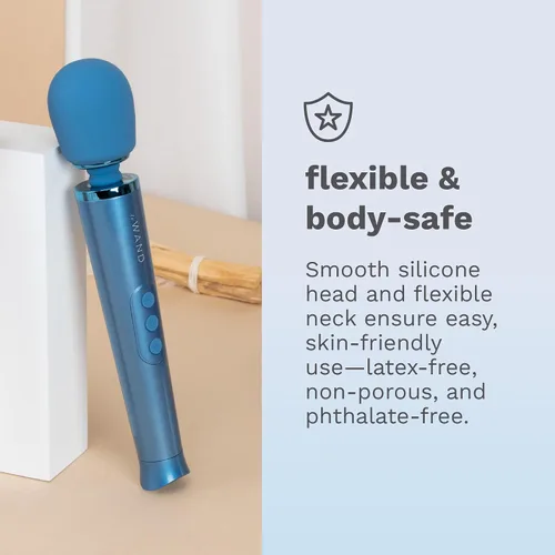 Miniatura 4 de Le Wand - Masajeador personal pequeño para mujeres y hombres - Masajeador de varita vibratoria con 10 velocidades ruidosas y 6 patrones de vibración