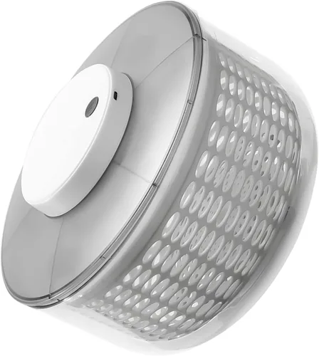 Escurridor para lavadora de verduras, 500 rpm, eléctrico, recargable, desmontable, para ensalada (152.2 fl oz, 9.8 x 9.8 x 5.9 in/9.8 x 9.8 x 5.9