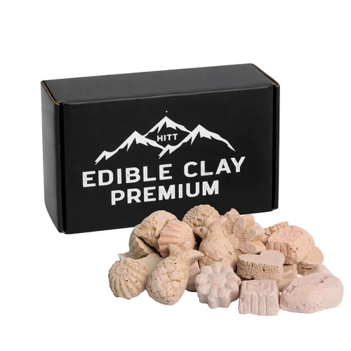 Miniatura 3 de HITT Caja de dulces de mezcla de arcilla comestible de primera calidad, trozos de arcilla surtidos en forma de caramelo para comer, antojos de PICA