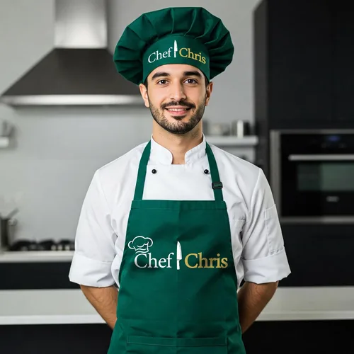 Miniatura 8 de Delantal de Chef para Hombres y Mujeres, Delantales Personalizados para Adultos para Mujeres y Hombres, Regalos Personalizados de Horneado