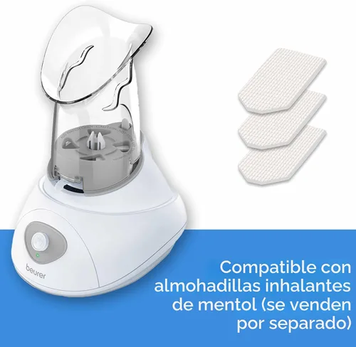 Miniatura 6 de Beurer Inhalador de vapor SI30 para congestión sinusal y alergias, sin medicamentos, configuración rápida de 3 a 5 minutos, ultra silencioso