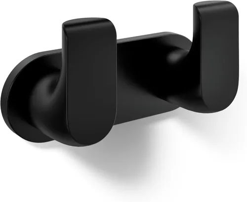 Kohler 97500-BL Avid Gancho doble para bata, negro mate Mate negro