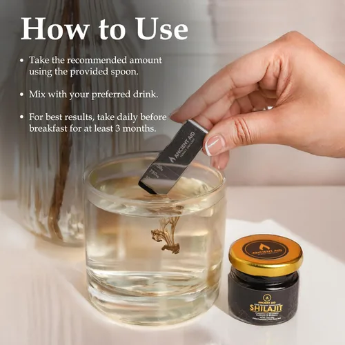 Miniatura 6 de El Shilajit más potente: resina Shilajit orgánica 100% pura del Himalaya 90% + ácido fúlvico 87+ minerales traza Máxima resistencia para hombres