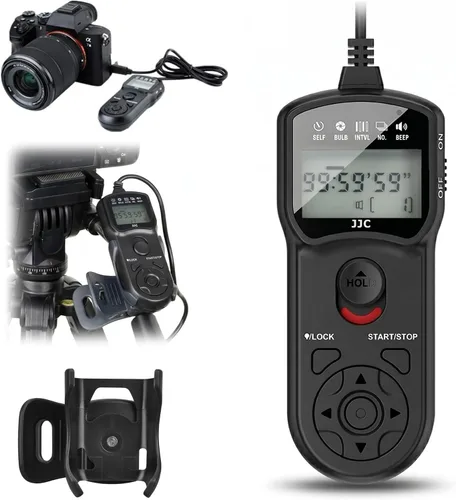 Sustituye a RM-SPR1 Intervalómetro Remoto Temporizador de disparador y soporte de clip | Control remoto con cable para Sony A6400 A6000 A6100 A6600